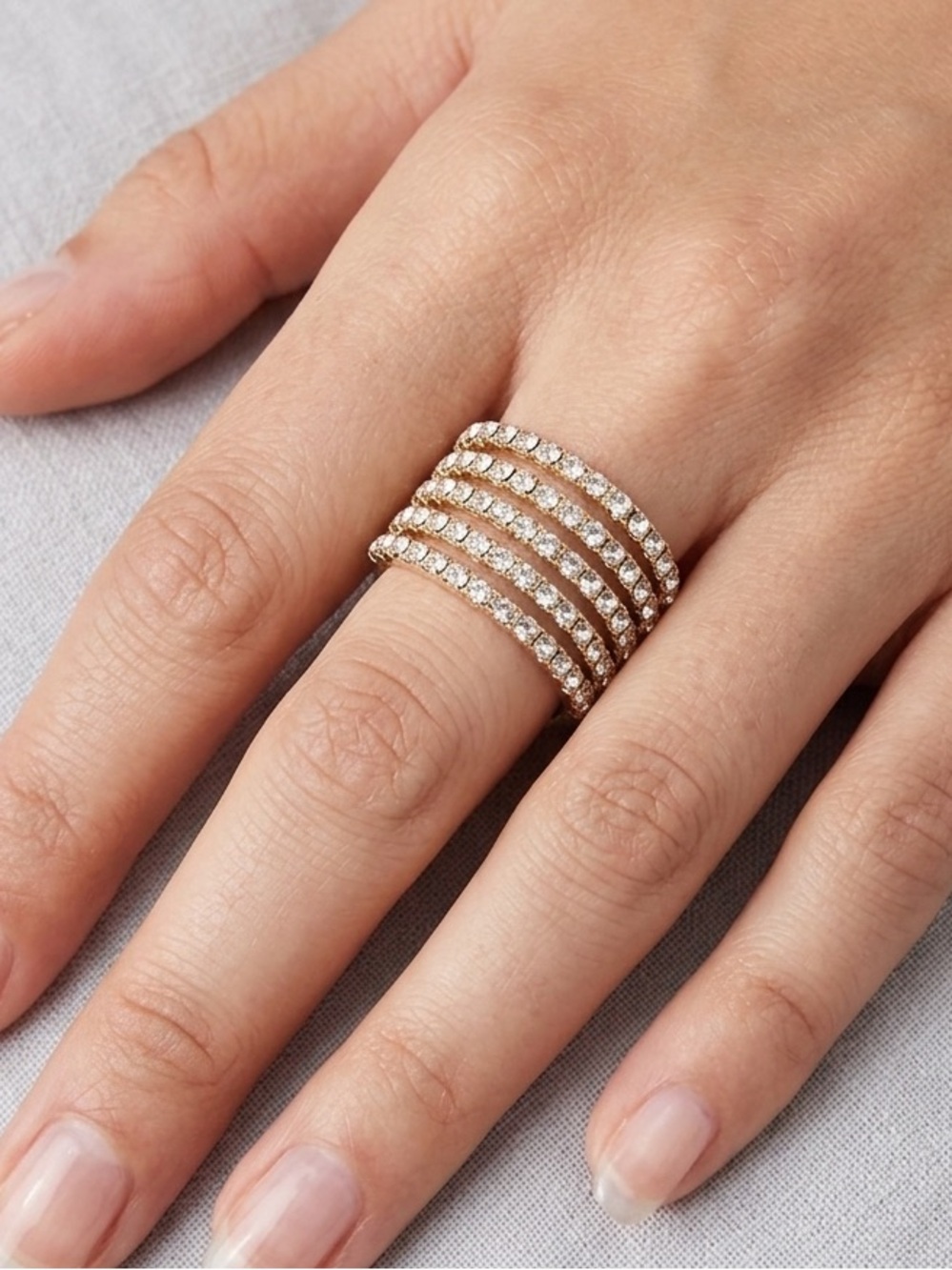 Joe Fresh Stretch Crystal Ring